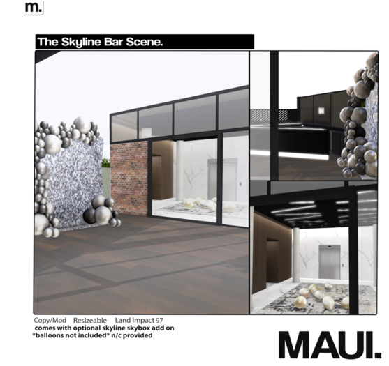 Second Life Marketplace Maui The Skyline Lounge Scene